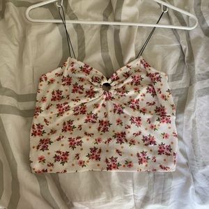 Floral Crop Tank